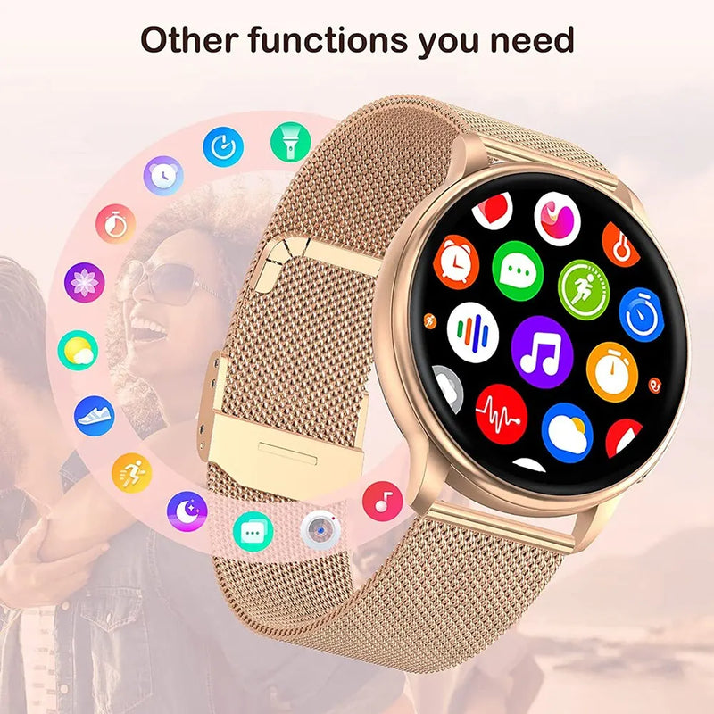 Smartwatch Elegante e Multifuncional - Two Bracelets